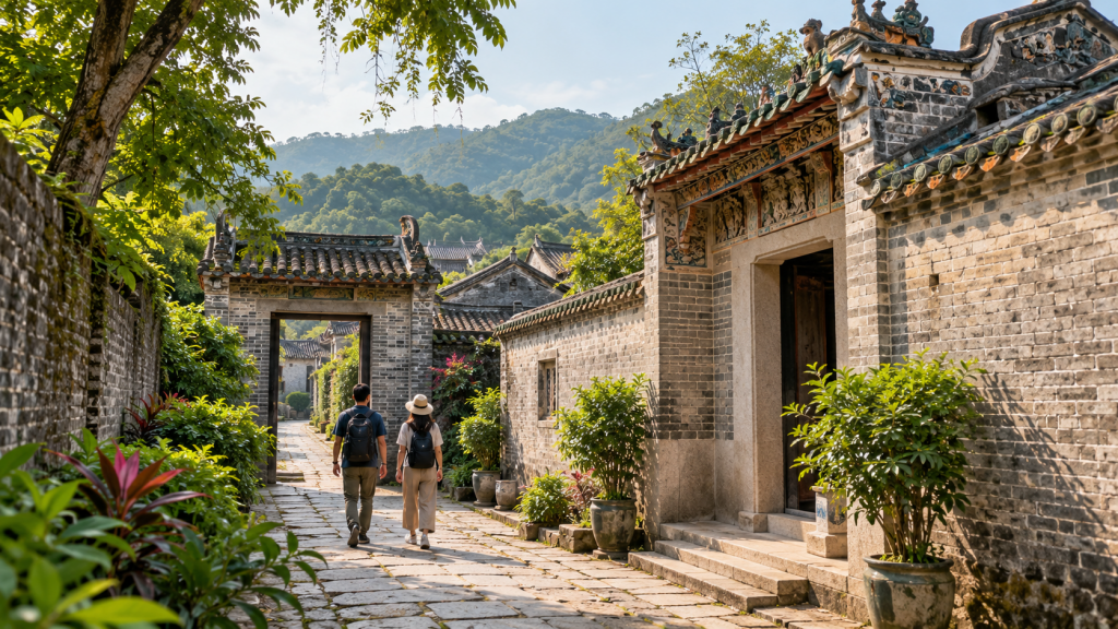 莲塘口岸出发：粉岭围村与北区一日路线